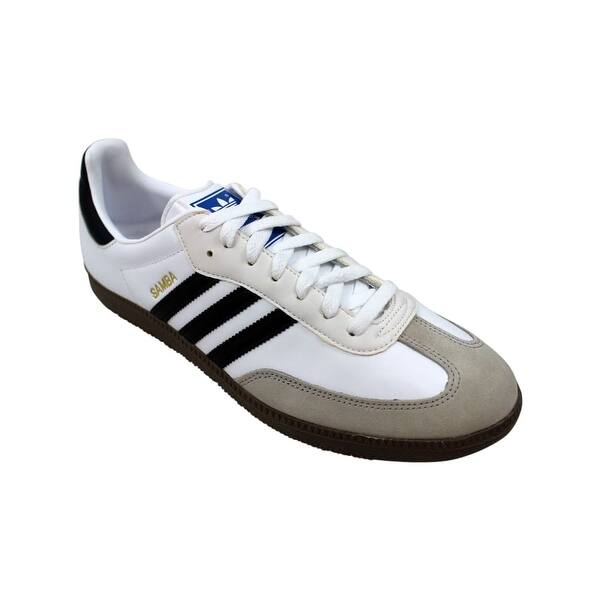 Shop Adidas Samba White Black Gum Colored Sole G17102 Men S Overstock 27876793
