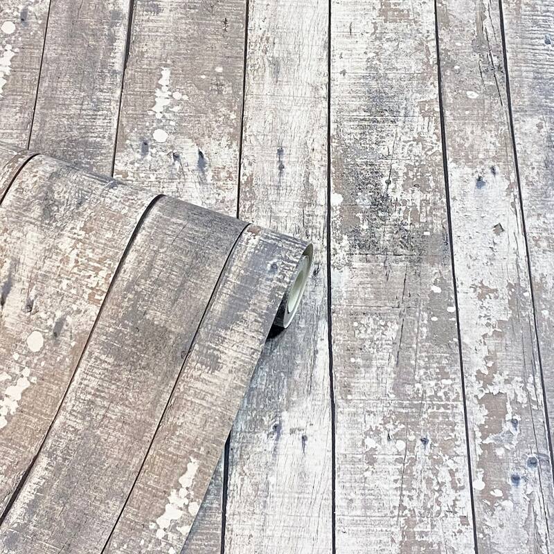 Arthouse Bertram Neutral Wood Wallpaper