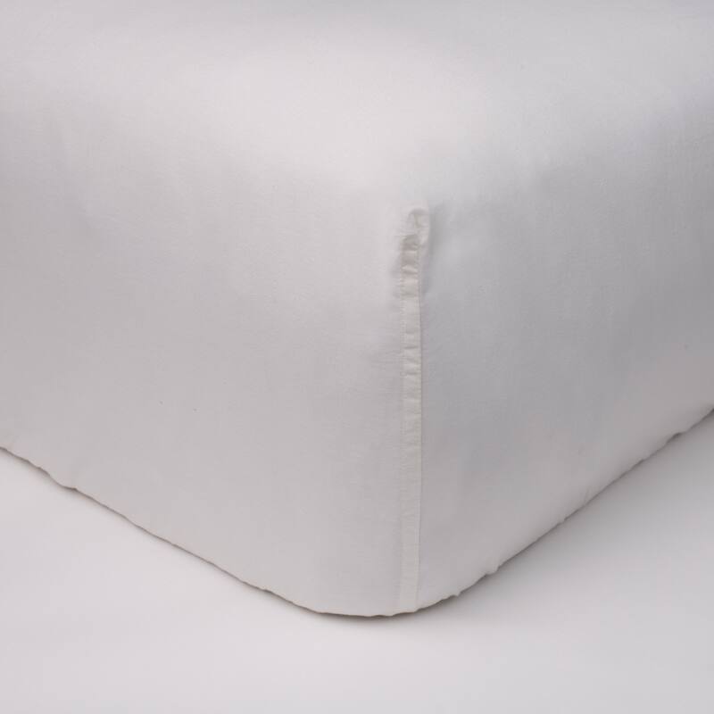 Box Spring Cover, White, Twin X Long - White