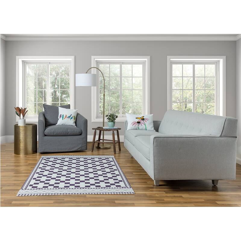 Cross and Squares Rug