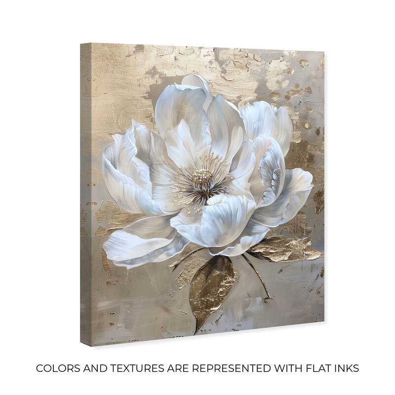 Art Remedy Athenas Flower Gallery Wrapped Floral Fine 1 Piece Canvas Wall Art