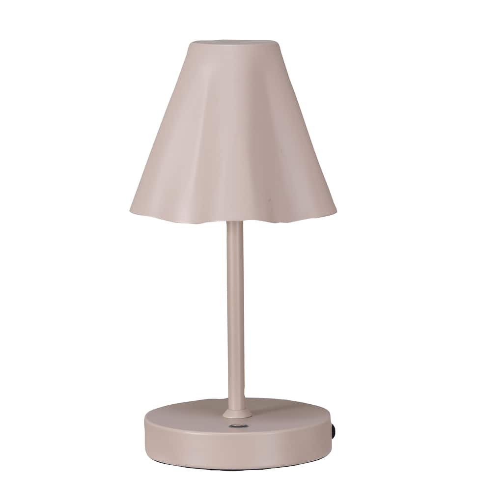 Metal LED Rechargeable Table Lamp - 5.9"L x 5.3"W x 11.0"H