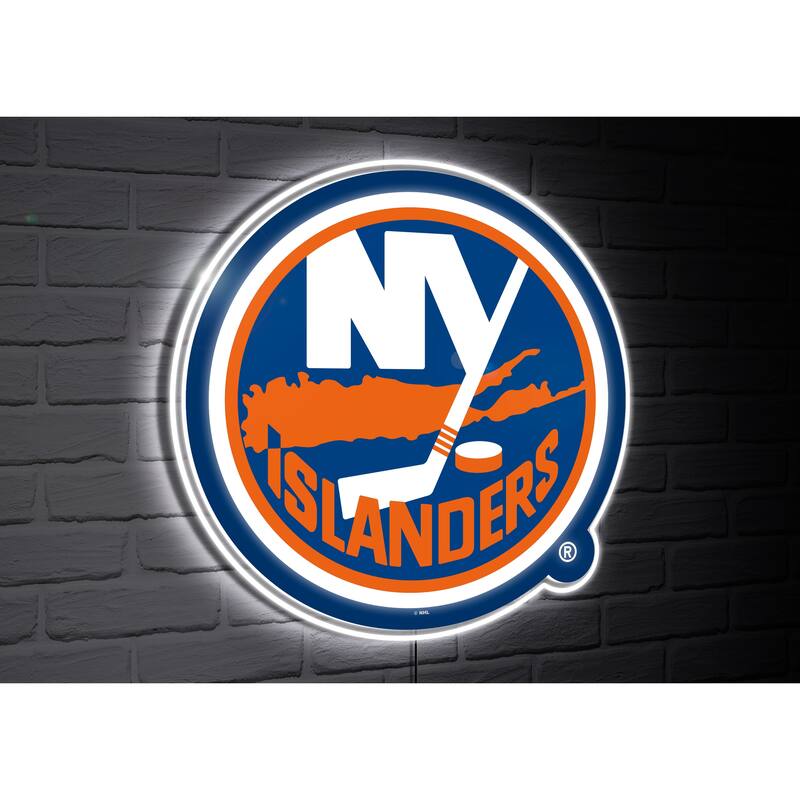 New York Islanders Team Logo LED Wall Decor Lighted Sign