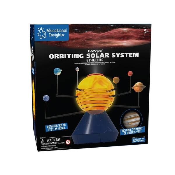 slide 2 of 3, Educational Insights GeoSafari Motorized Solar System & Projector - Multi Multi - Kids