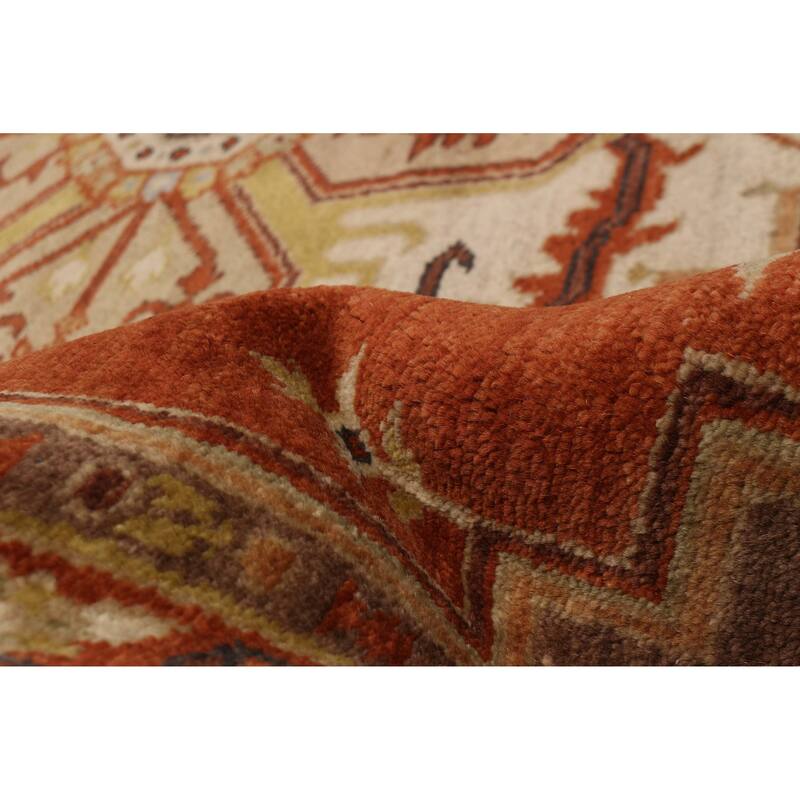 ECARPETGALLERY Hand-knotted Jules Sultane Dark Copper Wool Rug - 7'6 x 9'10