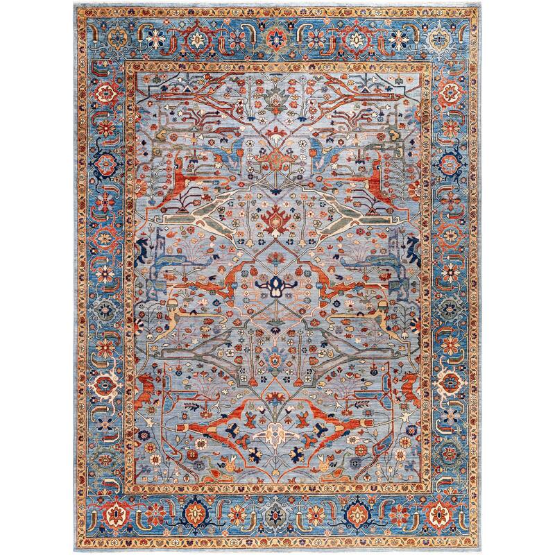 Serapi One-of-a-Kind Hand-Knotted Area Rug - Gray - 8' 10" x 11' 11"