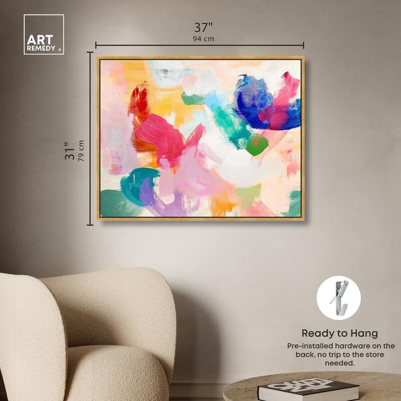 Pastel Riot I Colorful Canvas by Art Remedy