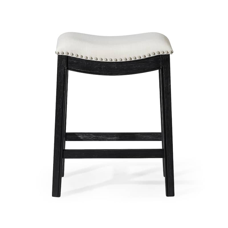 Maven Lane 26" Adrien Saddle Kitchen Counter Height Stool