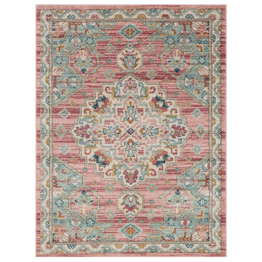 Mohawk Home Laughton Traditional Medallion Area Rug