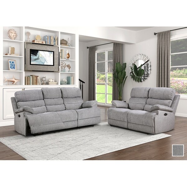 Chenille best sale reclining sofa