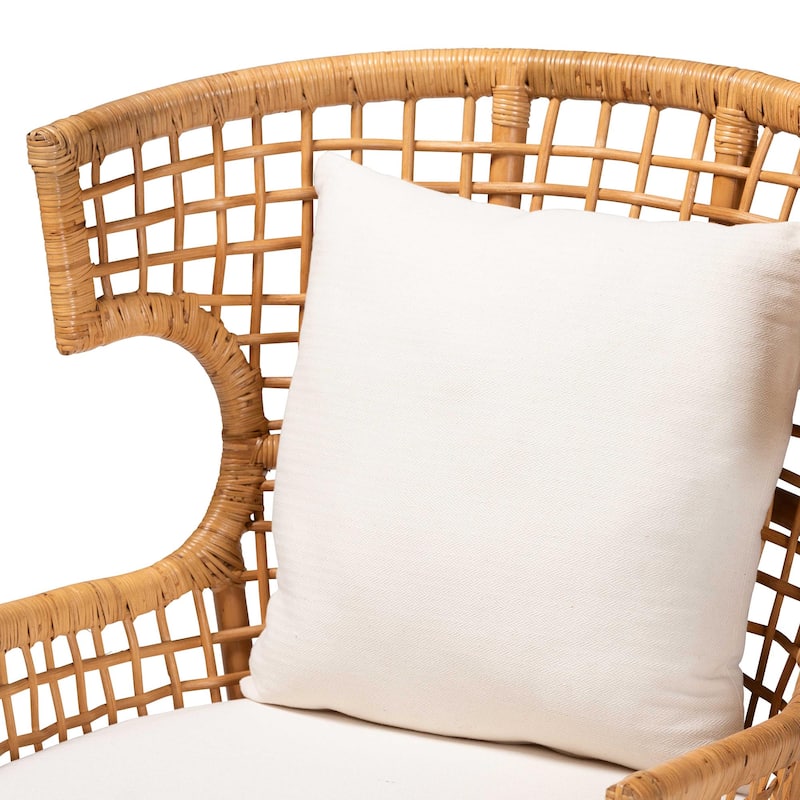 Regina Bohemian Light Honey Rattan Arm Chair
