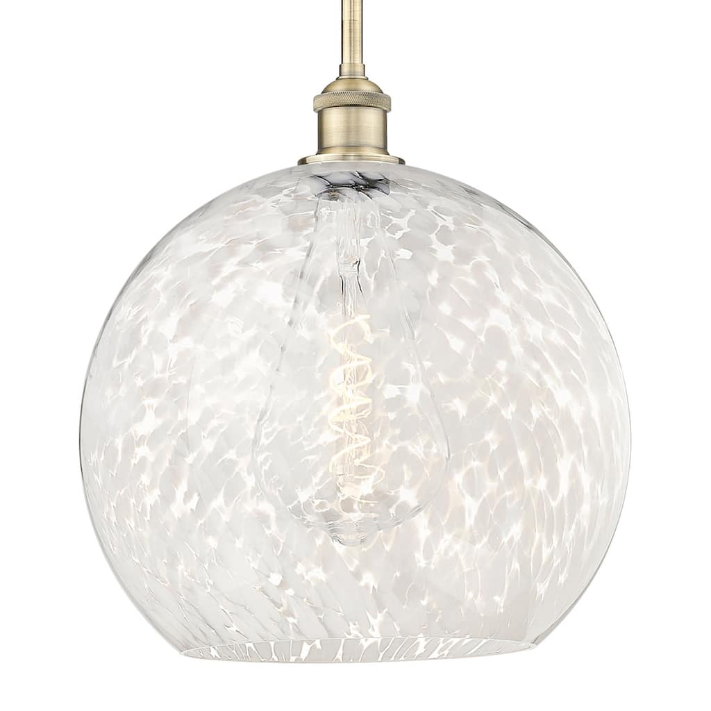 Innovations Lighting 616-1S 16 14 White Mouchette Pendant White