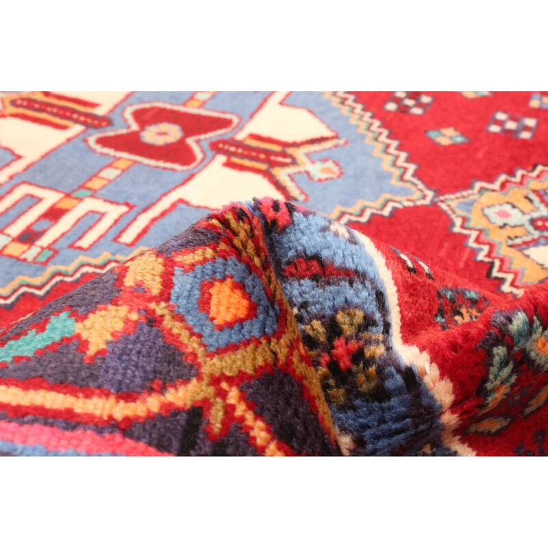 ECARPETGALLERY Hand-knotted Konya Anatolian Red Wool Rug - 4'3 x 6'4