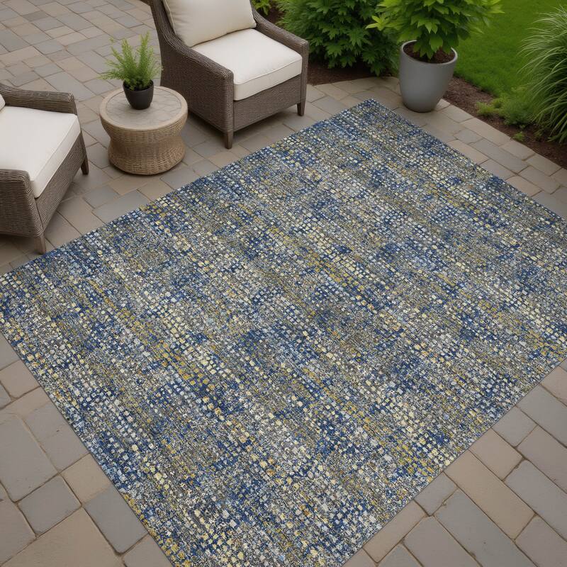 Machine Washable Indoor/ Outdoor Casual Kersey Chantille Rug