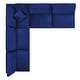 preview thumbnail 49 of 74, Commix Down Filled Overstuffed Velvet 5-Piece Sectional Sofa