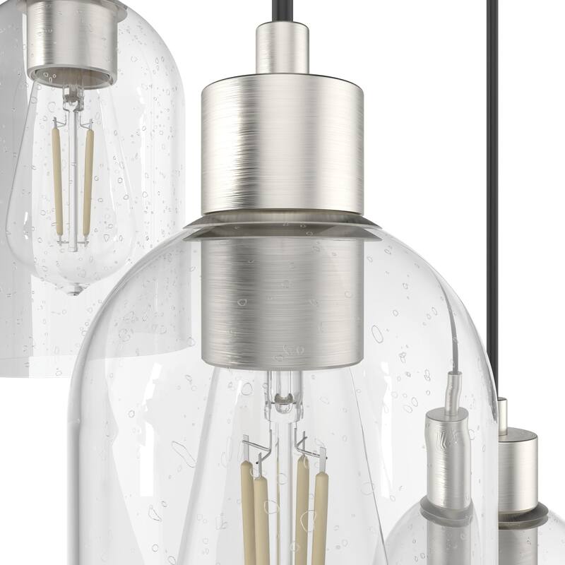 Hunter Lochemeade 3 Light Cluster Ceiling Pendant - Kitchen Island, Dining Table - Modern Farmhouse, Industrial, Contemporary