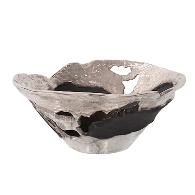 Allan Andrews Contemporary Nickel and Black Bowl, Small
