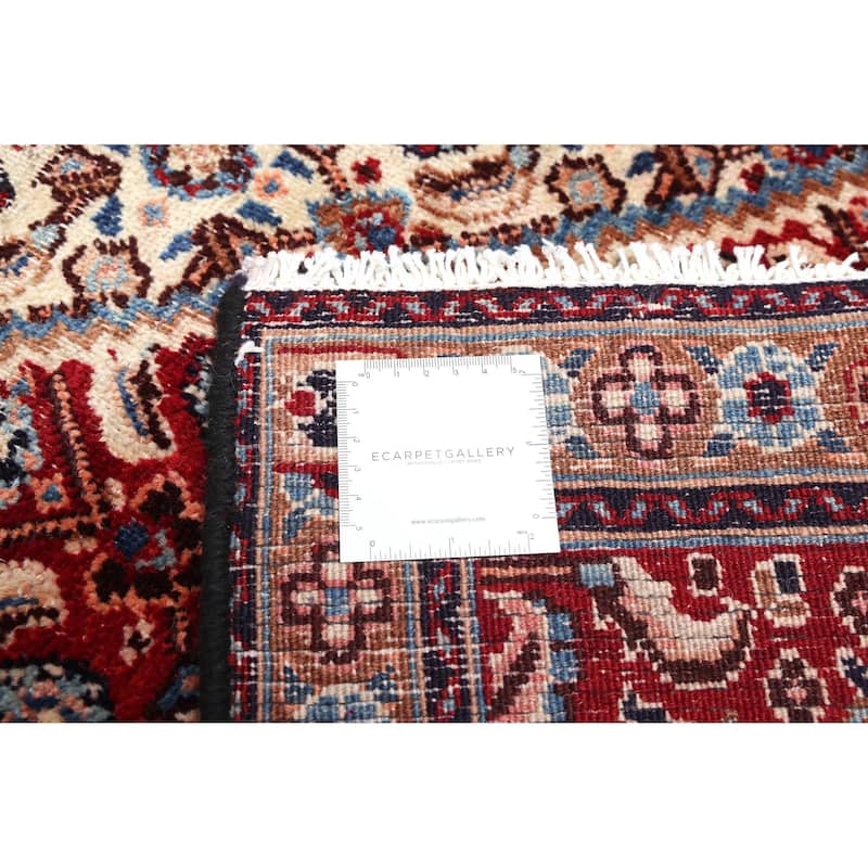 ECARPETGALLERY Hand-knotted Antalya Vintage Cream Wool Rug - 9'5 x 12'6