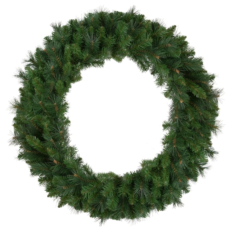 Beaver Pine Mixed Artificial Christmas Wreath 36-Inch Unlit - 36"