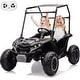 preview thumbnail 1 of 13, 24V Kids Ride On Utv, 2 Seater 4WD Electric Truck with Sun Shade