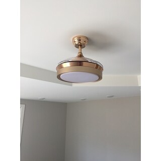 Shop Contemporary Bladeless Ceiling Fan with Light and ...