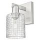 Option Brushed Satin Nickel / Clear Basket Weave