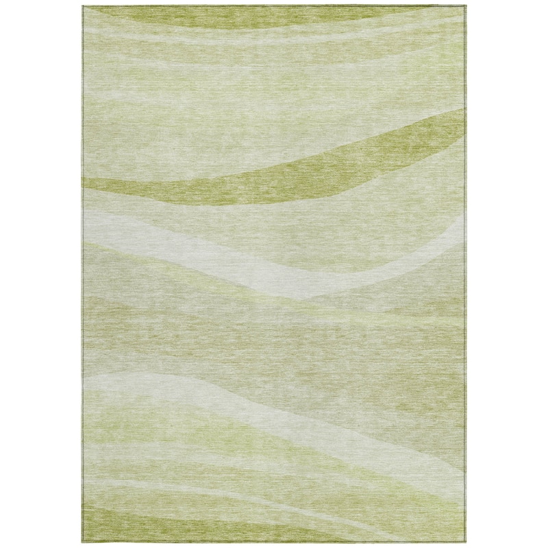 HomeRoots Abstract Transitional Rectangle Outdoor Rug