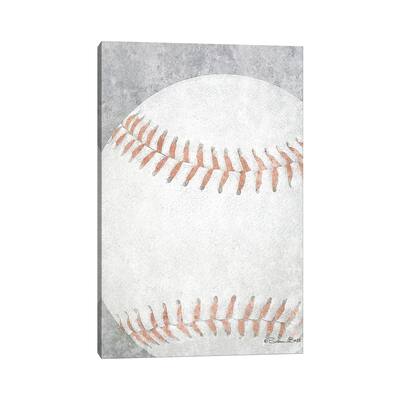 iCanvas "Sports Ball - Baseball" by Susan Ball Canvas Print