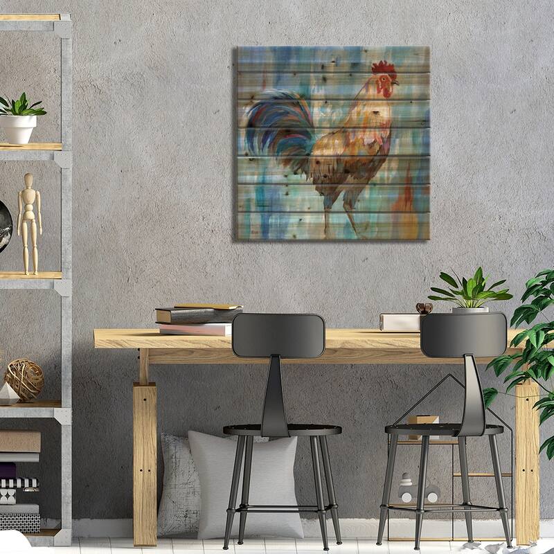 Struttin' Stuff Print On Wood by Nan - Multi-Color
