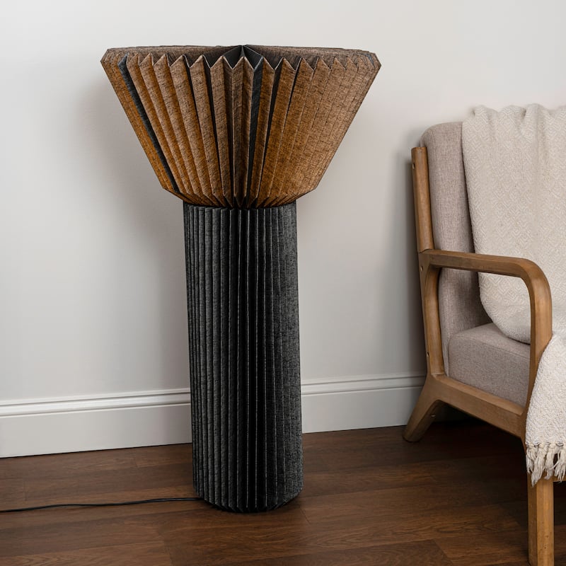 Archer 37" Modern Pleated Shade Floor Lamp