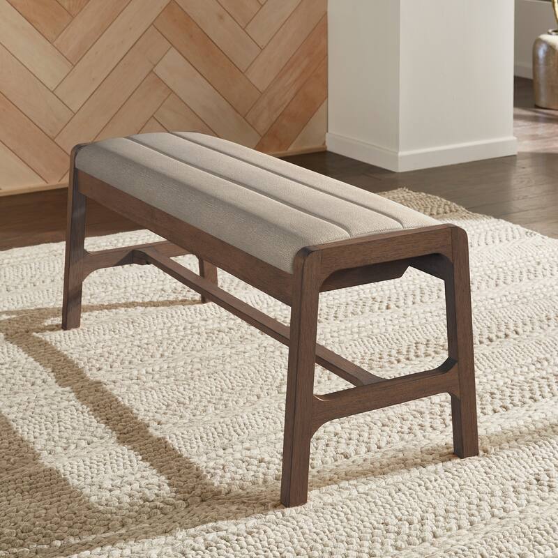 Pitea Scandinavian Wood Finish Bench by iNSPIRE Q Modern