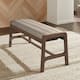 Option Walnut Finish, Beige Fabric
