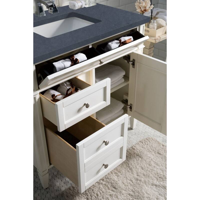 James Martin Vanities 655-V36-3CSP Brittany 36" Single Basin Poplar