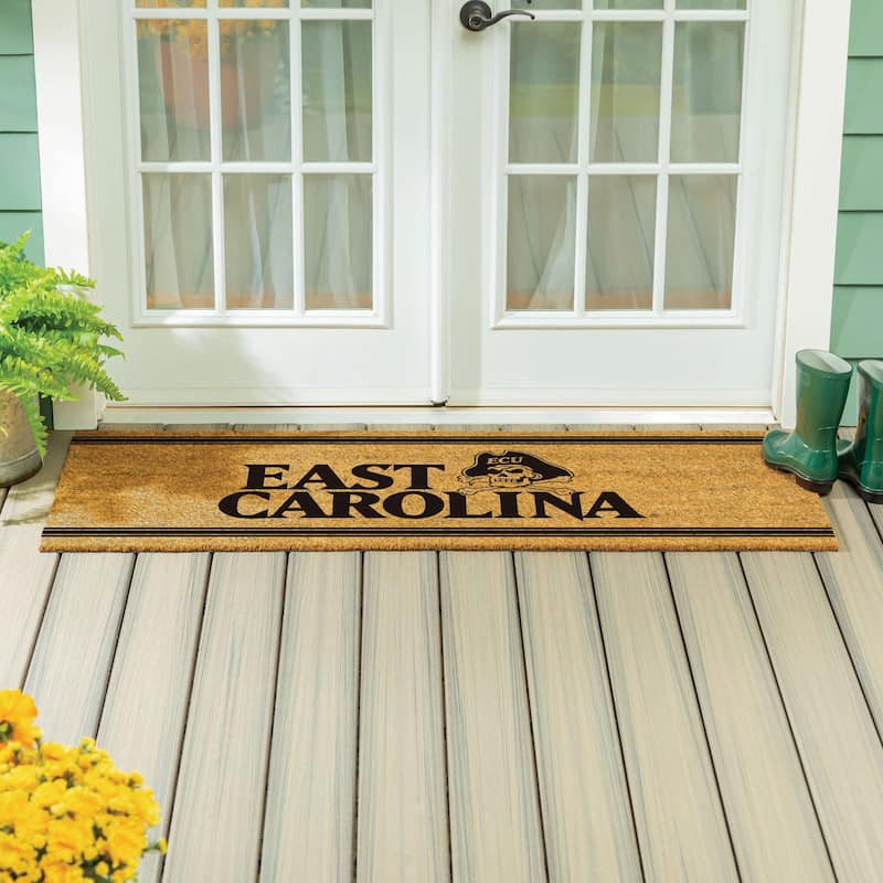 East Carolina University Monochrome Indoor/Outdoor Coir Door Mat