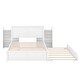 preview thumbnail 13 of 16, Full Size Storage Platform Bed with Shelves and Trundle, Space-Saving Design