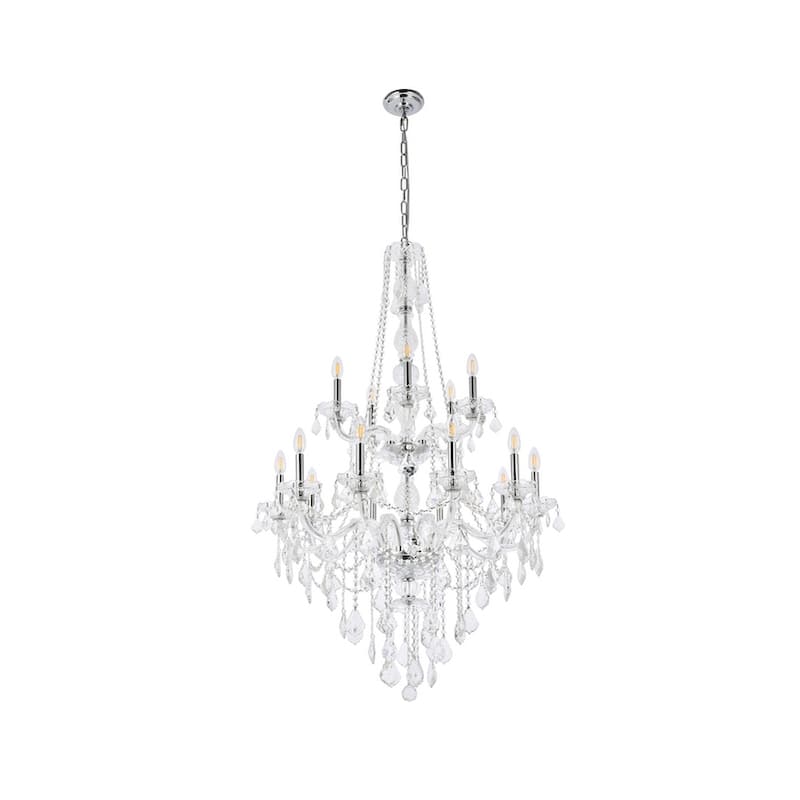 Verona 15-Light 33 in. Chandelier (Available in Chrome and Gold)