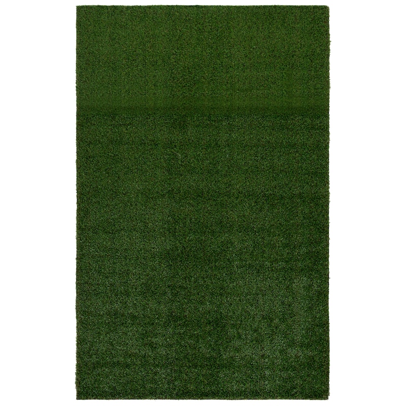 SAFAVIEH Vista Jaya Washable Indoor/Outdoor Rug - Weather Resistant & Easy Cleaning - 4' x 6' - Natural/Green