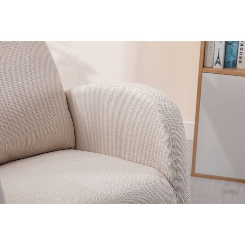 27" Upholstered Rocking Chair with Side Pocket