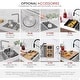 preview thumbnail 19 of 20, STYLISH 31 inch Stainless Steel 18G Double Bowl Dual Mount Kitchen Sink - Brushed Stainless Steel - 31" x 18" x 9"