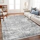 preview thumbnail 51 of 65, Washable Vintage Floral Area Rug Non-Slip Thin Rug for Living Room, Bedroom, Kitchen and Bath Machine Washable Indoor Pet Rugs  6' x 9' (Rectangular) - Grey - Rectangle