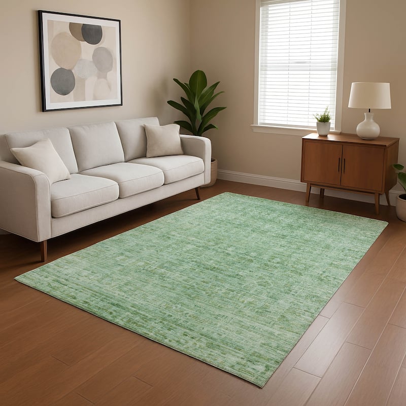 Premium Washable Super Soft Vintage Traditional Mayfield Rug - Teal - 8' x 10'