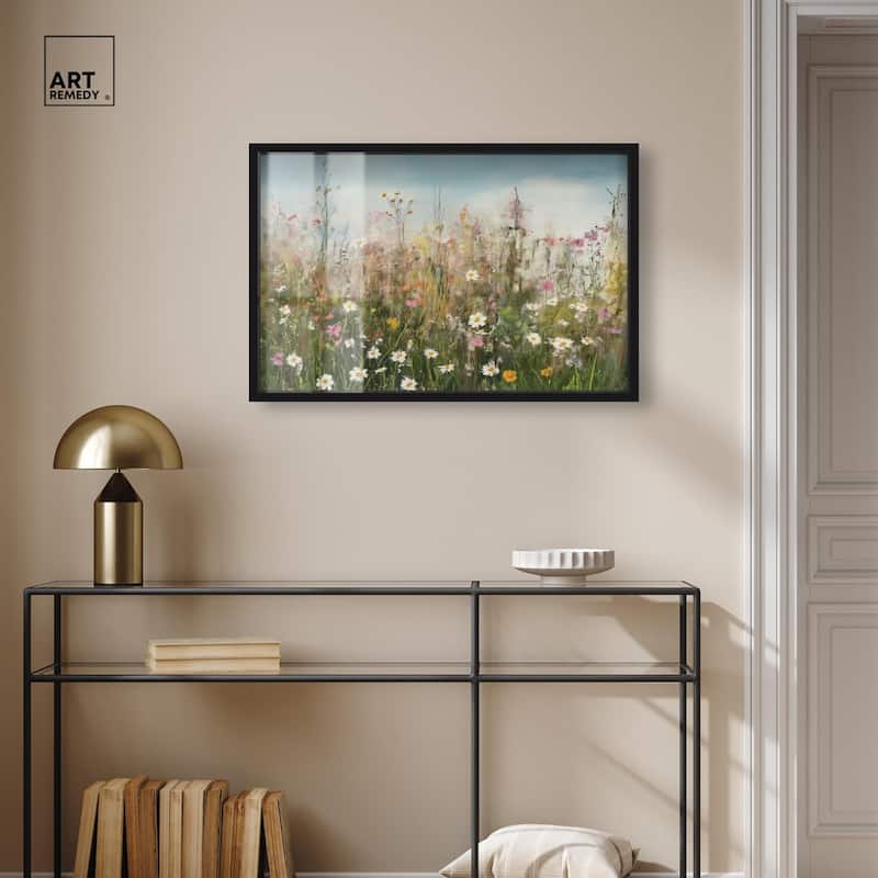 Glimmering Glade Garden I Shadowbox by Art Remedy