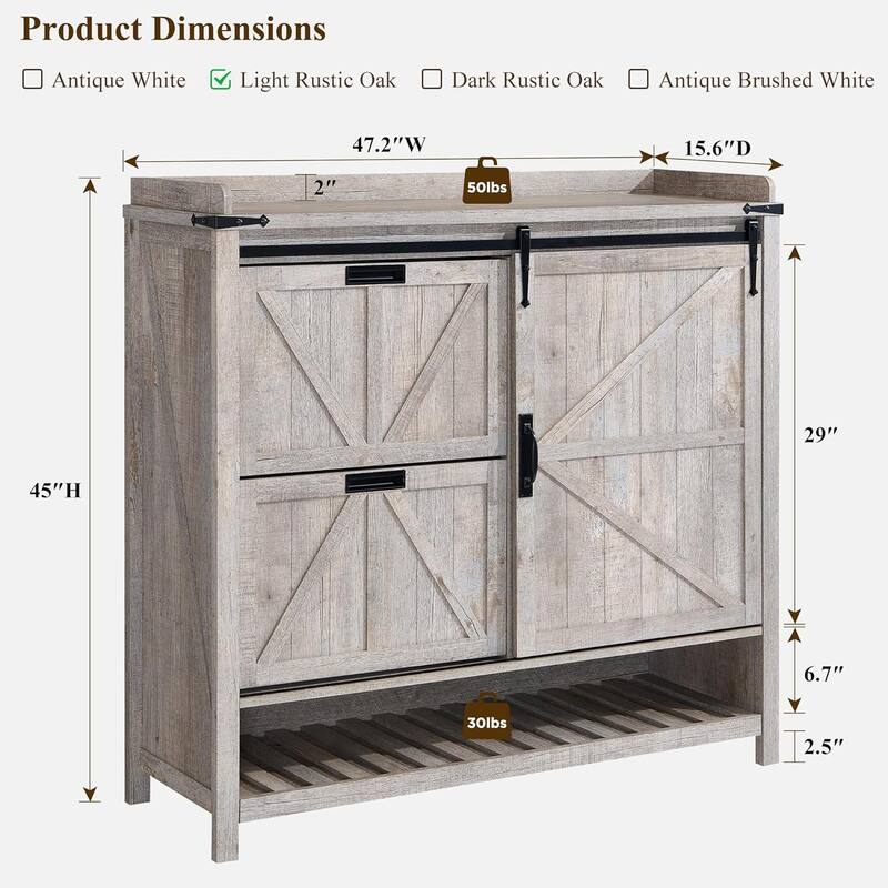 Farmhouse Shoe Storage Cabinet, Shoe Organizer, Shoe Rack Cabinet