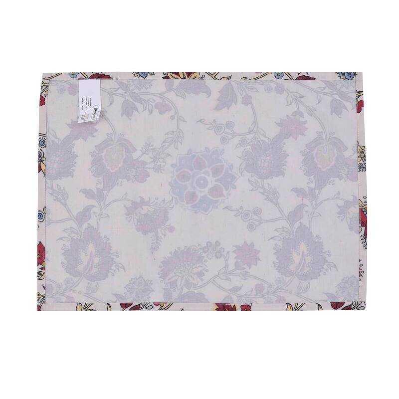 HOMESMART Floral PatternPolyester, Cotton and Rayon Set of 4 Placemat