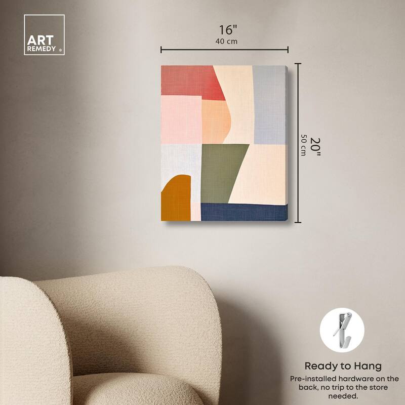 Planar Patchwork I Canvas by Art Remedy, Gallery Wrapped