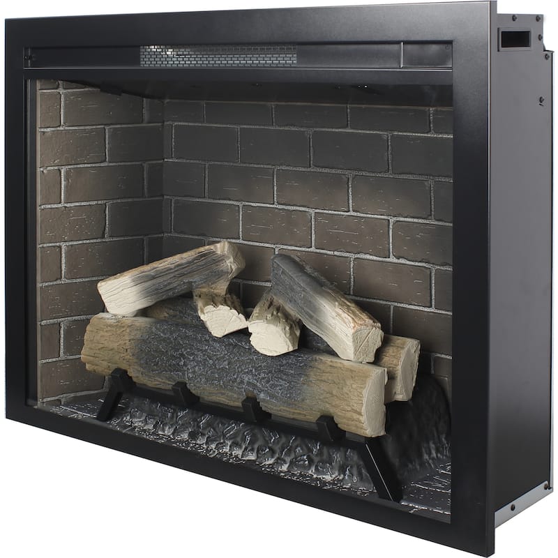 33 inch Infrared Electric Fireplace Insert, Touch Panel Home Decor Heater