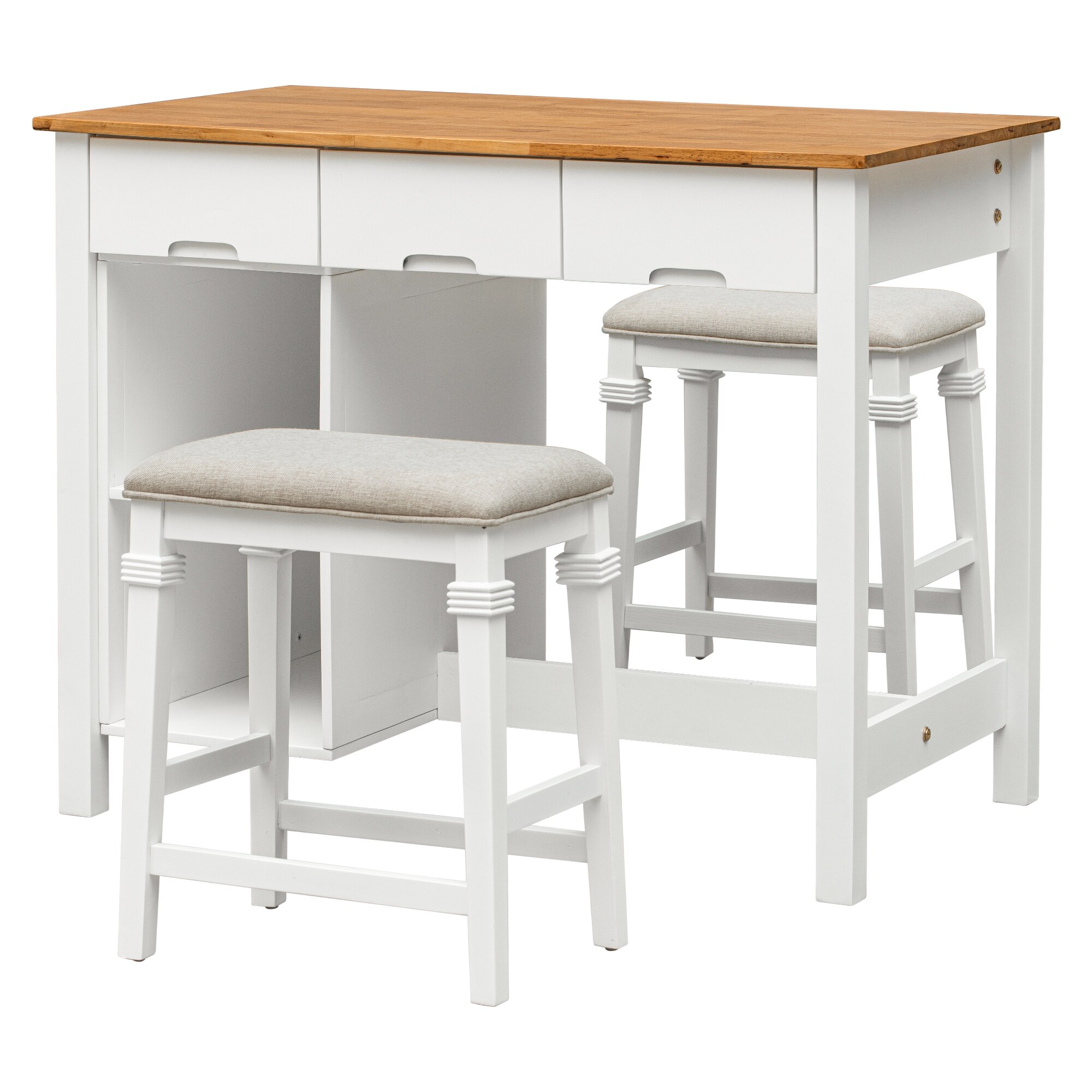 Butcher block hotsell pub table set