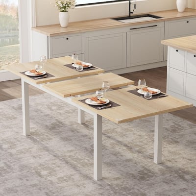 43.7in-63in Extendable Dining Table