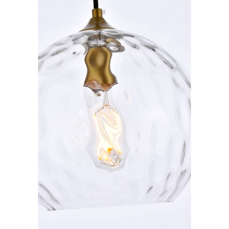 Chloe 10-inch Metal and Glass Light Pendant - 10 Inch