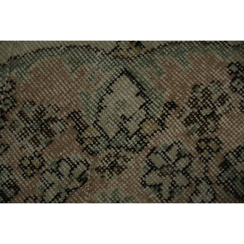 Hand Knotted Oriental 100% Wool Carpet Transitional Floral Beige & Ivories Anatolian Area Rug - 9' 11'' X 6' 4''